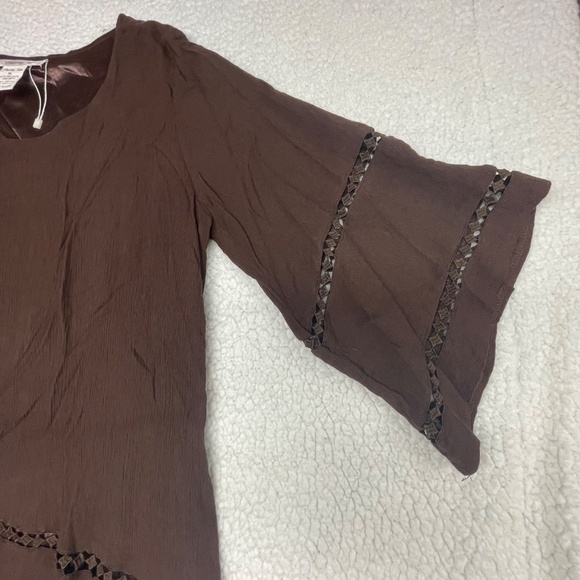 Women’s XL Brown “Paisley Vine Tunic Top - Picture 7 of 15